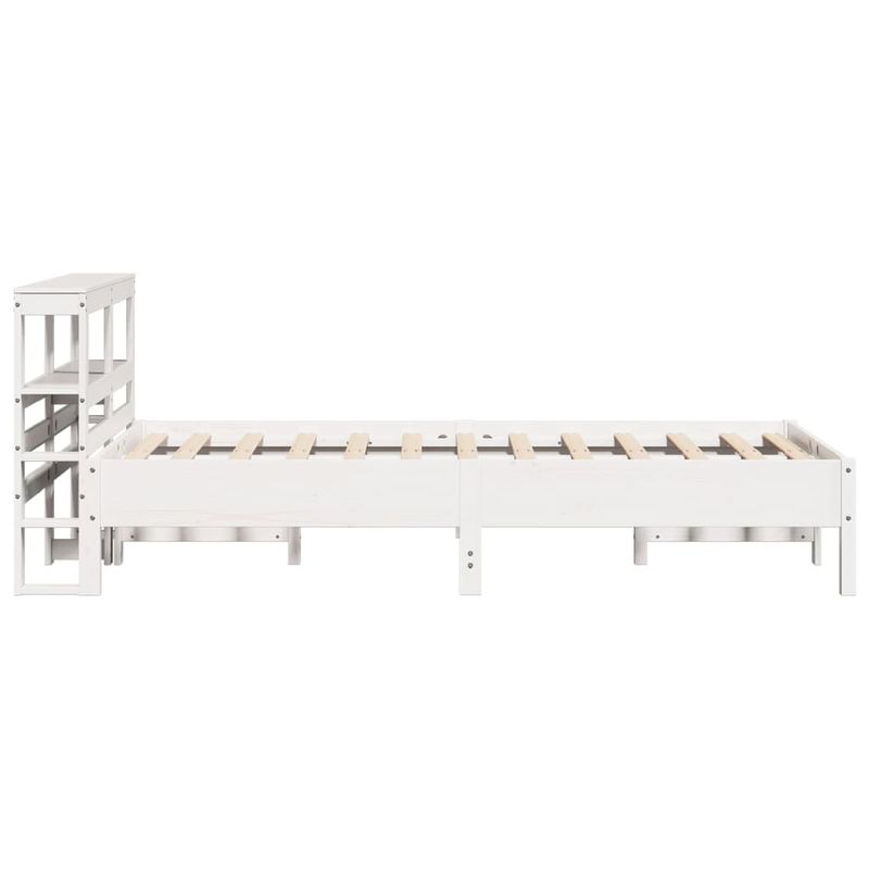 Casa si Gradina - Mobilier - Paturi si accesorii - Paturi - Cadru de pat fara saltea, alb, 120x200 cm, lemn masiv pin - Infinity.ro