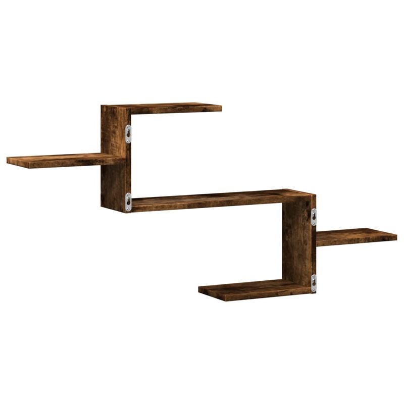 Casa si Gradina - Mobilier - Biblioteci si rafturi - Rafturi - Raft de perete, stejar fumuriu, 104x15x49 cm, lemn prelucrat - Infinity.ro