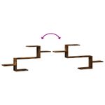 Casa si Gradina - Mobilier - Biblioteci si rafturi - Rafturi - Raft de perete, stejar fumuriu, 104x15x49 cm, lemn prelucrat - Infinity.ro