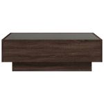Casa si Gradina - Mobilier - Mese si birouri - Masute de cafea - Masuta de cafea cu LED stejar maro 90x50x30 cm lemn prelucrat - Infinity.ro
