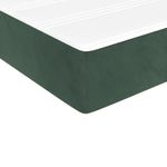 Casa si Gradina - Mobilier - Saltele si somiere - Saltele - Saltea de pat cu arcuri, verde inchis, 90x220x20 cm, catifea - Infinity.ro