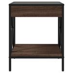 Casa si Gradina - Mobilier - Comode si corpuri - Noptiere - Noptiera cu LED infinity, stejar maro, 40x40x49 cm - Infinity.ro