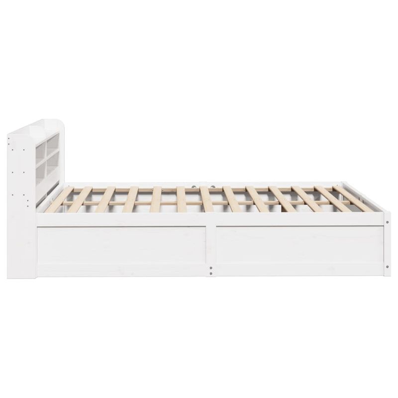 Casa si Gradina - Mobilier - Paturi si accesorii - Paturi - Cadru de pat cu tablie, alb, 160x200 cm, lemn masiv de pin - Infinity.ro