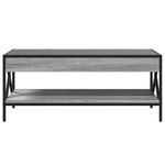 Casa si Gradina - Mobilier - Mese si birouri - Masute de cafea - Masuta de cafea cu LED infinity, gri sonoma, 90x50x38 cm - Infinity.ro
