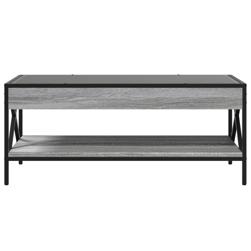 Casa si Gradina - Mobilier - Mese si birouri - Masute de cafea - Masuta de cafea cu LED infinity, gri sonoma, 90x50x38 cm - Infinity.ro