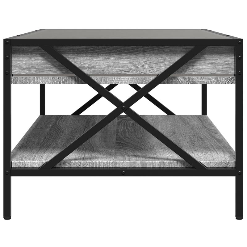 Casa si Gradina - Mobilier - Mese si birouri - Masute de cafea - Masuta de cafea cu LED infinity, gri sonoma, 90x50x38 cm - Infinity.ro