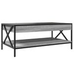 Casa si Gradina - Mobilier - Mese si birouri - Masute de cafea - Masuta de cafea cu LED infinity, gri sonoma, 90x50x38 cm - Infinity.ro