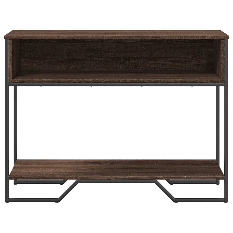 Casa si Gradina - Mobilier - Comode si corpuri - Console - Masuta consola, stejar maro, 100x35x74,5 cm, lemn prelucrat - Infinity.ro