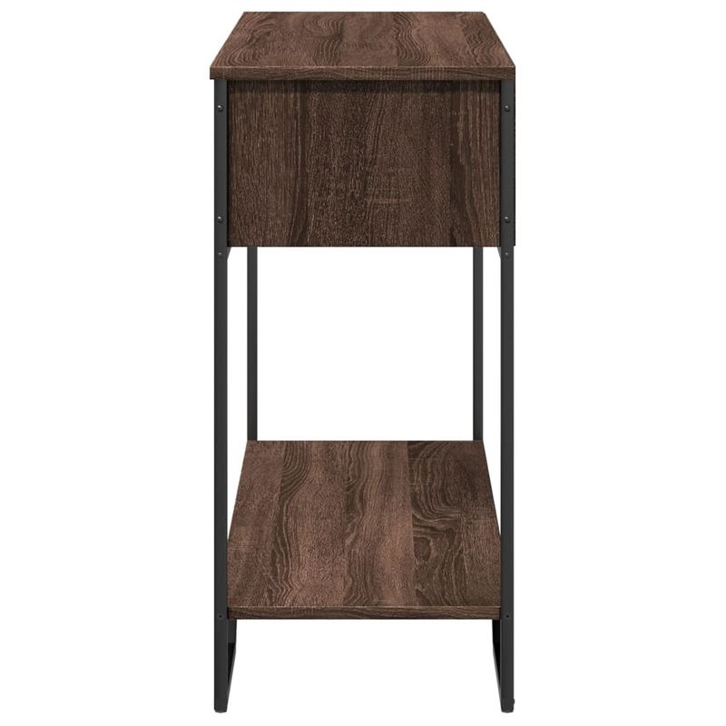 Casa si Gradina - Mobilier - Comode si corpuri - Console - Masuta consola, stejar maro, 100x35x74,5 cm, lemn prelucrat - Infinity.ro