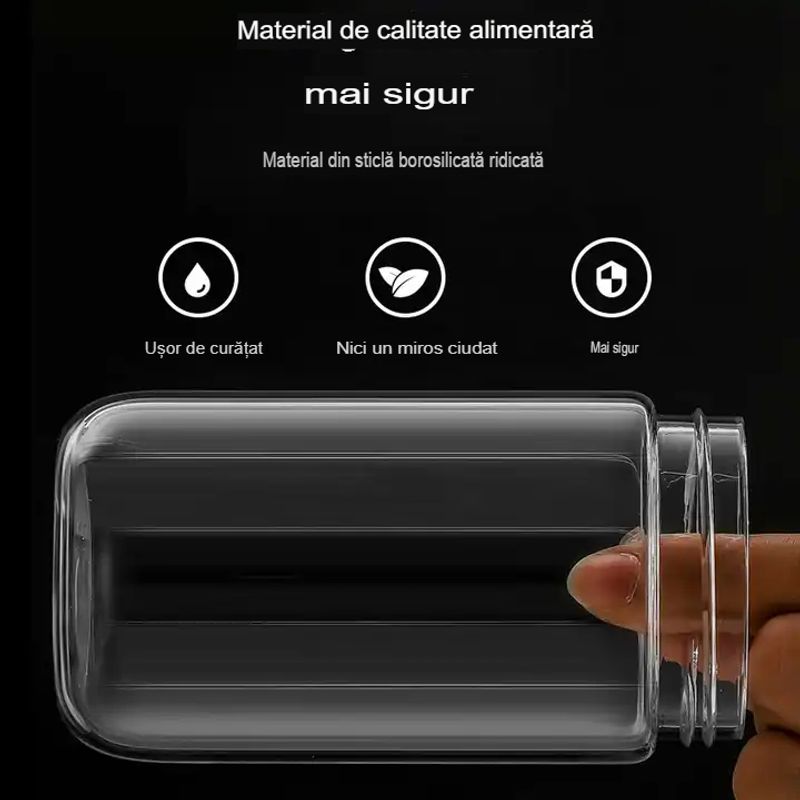 Electronice si Electrocasnice - Electrocasnice bucatarie - Mixere, tocatoare & roboti de bucatarie - Blendere si mini tocatoare - Mini Blender Electric, Kerisson Easy Mix, extra pahar borosilicat rezerva, 60 W, 16.000 RPM, Portabil, Multifunctional - Infinity.ro