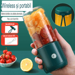 Electronice si Electrocasnice - Electrocasnice bucatarie - Mixere, tocatoare & roboti de bucatarie - Blendere si mini tocatoare - Mini Blender Electric, Kerisson Easy Mix, extra pahar borosilicat rezerva, 60 W, 16.000 RPM, Portabil, Multifunctional - Infinity.ro