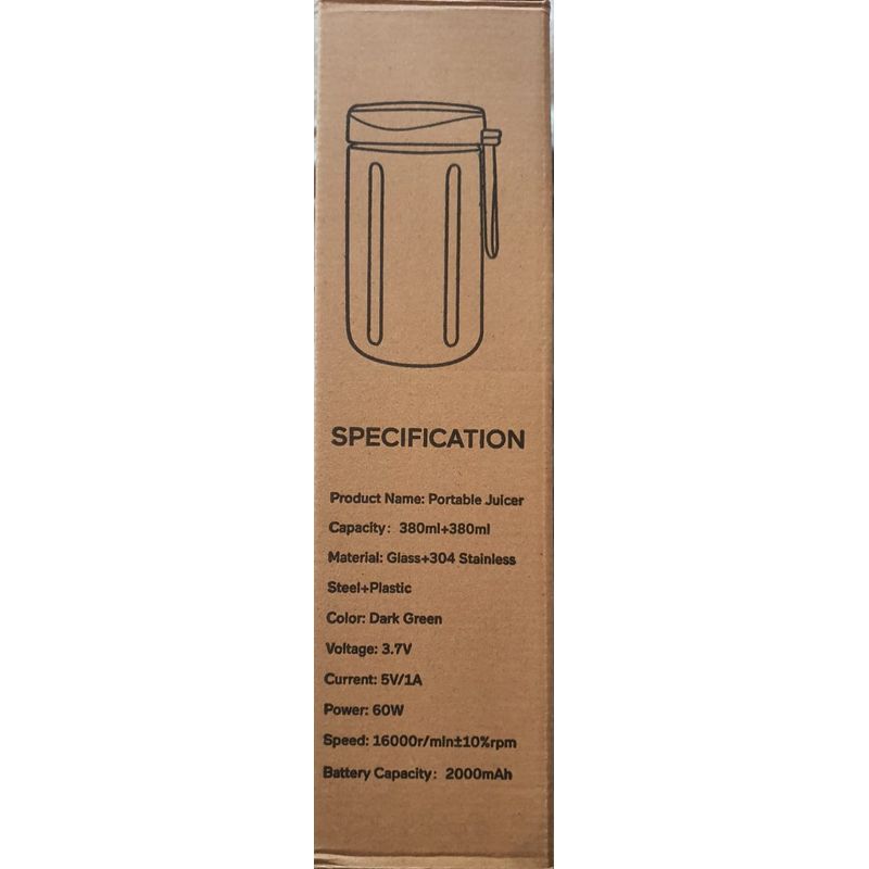 Electronice si Electrocasnice - Electrocasnice bucatarie - Mixere, tocatoare & roboti de bucatarie - Blendere si mini tocatoare - Mini Blender Electric, Kerisson Easy Mix, extra pahar borosilicat rezerva, 60 W, 16.000 RPM, Portabil, Multifunctional - Infinity.ro