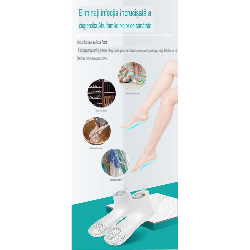 Market - Spalare si intretinere rufe - Uscatoare de rufe si accesorii - Uscator de pantofi multifunctional Arvada MP30 cu functie de deodorizare si programare, 360° incalzire uniforma - Infinity.ro