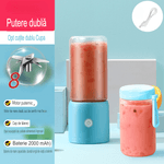 Electronice si Electrocasnice - Electrocasnice bucatarie - Mixere, tocatoare & roboti de bucatarie - Blendere si mini tocatoare - Mini Blender Electric, Kerisson Easy Mix, extra pahar borosilicat rezerva, 60 W, 16.000 RPM, Portabil, - Infinity.ro