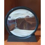 Casa si Gradina - Decoratiuni - Obiecte decorative - Accesorii decorative - Decoratiune casa, birou tip clepsidra, sticla/nisip 3D,18X19.5 cm, cafea/negru - Infinity.ro