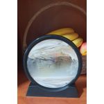 Casa si Gradina - Decoratiuni - Obiecte decorative - Accesorii decorative - Decoratiune casa, birou tip clepsidra, sticla/nisip 3D,18X19.5 cm, cafea/negru - Infinity.ro