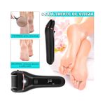 Ingrijire personala si Cosmetice - Manichiura si pedichiura - Truse manichiura si pedichiura - Pila electrica set 10 bucati pentru talpi si calcaie ONULISS V-601, Display Digital, Led, Acumulator 1200 mAh, - Infinity.ro