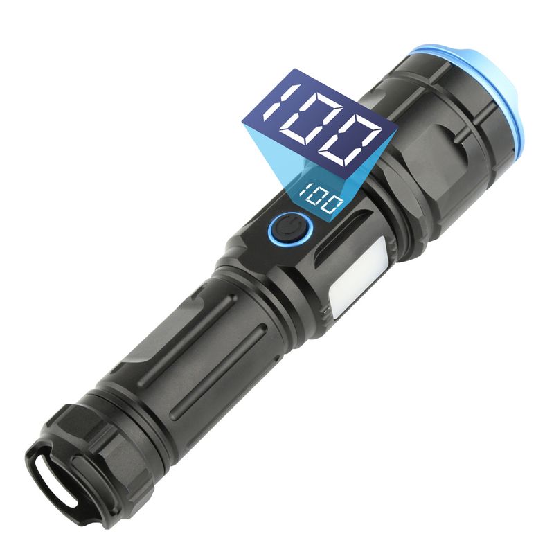 Casa si Gradina - Corpuri si surse de iluminat - Iluminat exterior - Lanterne - Lanterna LED RuiyingRL-3015  Ultra-Bright Power Bank, 700 lumeni, aluminiu, profesionala, 30w, focus ajustabil - Infinity.ro