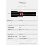 Casa si Gradina - Corpuri si surse de iluminat - Iluminat exterior - Lanterne - Lanterna laser Asafee CA125-2 Ultra-Bright, 10w din aluminiu, profesionala, focus ajustabil, acumulator 18650 - Infinity.ro