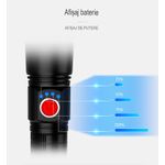 Casa si Gradina - Corpuri si surse de iluminat - Iluminat exterior - Lanterne - Lanterna laser Asafee CA125-2 Ultra-Bright, 10w din aluminiu, profesionala, focus ajustabil, acumulator 18650 - Infinity.ro