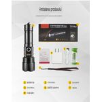 Casa si Gradina - Corpuri si surse de iluminat - Iluminat exterior - Lanterne - Lanterna LED Asafee LT-P0006 Ultra-Bright, 20w din aluminiu, sursa XHP50/70/WHITE LASER , profesionala, - Infinity.ro