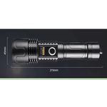 Casa si Gradina - Corpuri si surse de iluminat - Iluminat exterior - Lanterne - Lanterna LED Asafee LT-P0006 Ultra-Bright, 20w din aluminiu, sursa XHP50/70/WHITE LASER , profesionala, - Infinity.ro