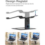 Laptop, Telefoane si Tablete - Laptopuri si accesorii - Accesorii Laptop - Standuri/Coolere notebook - Stand laptop ergonomic Smarto A60, fabricat din aluminiu, portabil - Infinity.ro