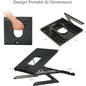 Stand pentru laptop Tronsmart AP9001-B ergonomic si portabil