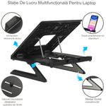 Laptop, Telefoane si Tablete - Laptopuri si accesorii - Accesorii Laptop - Standuri/Coolere notebook - Stand pentru laptop Tronsmart  AP9001-B ergonomic si portabil - Infinity.ro