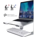 Laptop, Telefoane si Tablete - Laptopuri si accesorii - Accesorii Laptop - Standuri/Coolere notebook - Stand laptop Smarto C8D, fabricat din aluminiu, portabil ergonomic - Infinity.ro