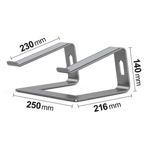 Stand laptop Smarto C8D, fabricat din aluminiu, portabil ergonomic