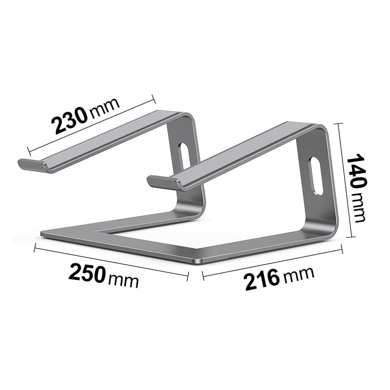 Laptop, Telefoane si Tablete - Laptopuri si accesorii - Accesorii Laptop - Standuri/Coolere notebook - Stand laptop Smarto C8D, fabricat din aluminiu, portabil ergonomic - Infinity.ro