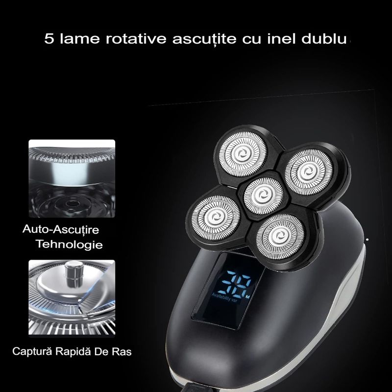 Ingrijire personala si Cosmetice - Aparate & accesorii ingrijire personala - Aparate de ras si tuns - Aparate de ras electrice - Aparat Ras Multifunctional 5D Marske HM1688 ,  pentru fata cap si corp - Infinity.ro