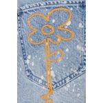 Fashion, accesorii si bijuterii - Femei - Imbracaminte femei - Pantaloni femei - Pantaloni scurti Guess Mom W3GD26 28 US Alb/Albastru deschis - Infinity.ro