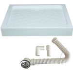 Casa si Gradina - Sanitare - Cazi si cabine de dus - Cabine dus - Cadita dus cu sifon, pachet complet, acril, 120x80xh17cm - Infinity.ro