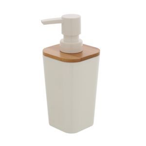 Dispenser sapun Feridras Bamboo, Alb