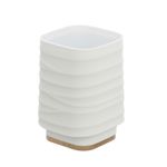 Casa si Gradina - Sanitare - Suporturi si accesorii baie - Accesorii baie - Pahar periute, Feridras Alabama, alb - Infinity.ro