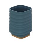 Casa si Gradina - Sanitare - Suporturi si accesorii baie - Accesorii baie - Pahar periute, Feridras Alabama, bleu - Infinity.ro