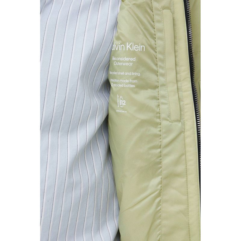 Fashion, accesorii si bijuterii - Barbati - Imbracaminte - Jachete si geci barbati - Geaca bomber Calvin Klein K10K109907 Verde deschis  L INTL - Infinity.ro