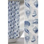 Casa si Gradina - Sanitare - Suporturi si accesorii baie - Accesorii baie - Perdea dus din poliester, 180x200 cm, cu imprimeu cu scoici - Infinity.ro