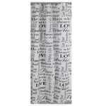 Casa si Gradina - Sanitare - Suporturi si accesorii baie - Accesorii baie - Perdea dus Feridras poliester, 180x200 cm, imprimeu texte - Infinity.ro