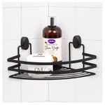 Casa si Gradina - Sanitare - Suporturi si accesorii baie - Accesorii baie - Etajera colt baie Cover Black, 1 polita, negru - Infinity.ro