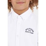 Fashion, accesorii si bijuterii - Copii - Imbracaminte copii - Bluze si camasi copii - Camasa copii Tommy Hilfiger KB0KB08516 128 CM Alb 8 ani - Infinity.ro