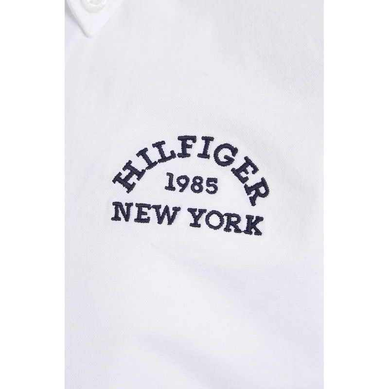 Fashion, accesorii si bijuterii - Copii - Imbracaminte copii - Bluze si camasi copii - Camasa copii Tommy Hilfiger KB0KB08516 128 CM Alb 8 ani - Infinity.ro