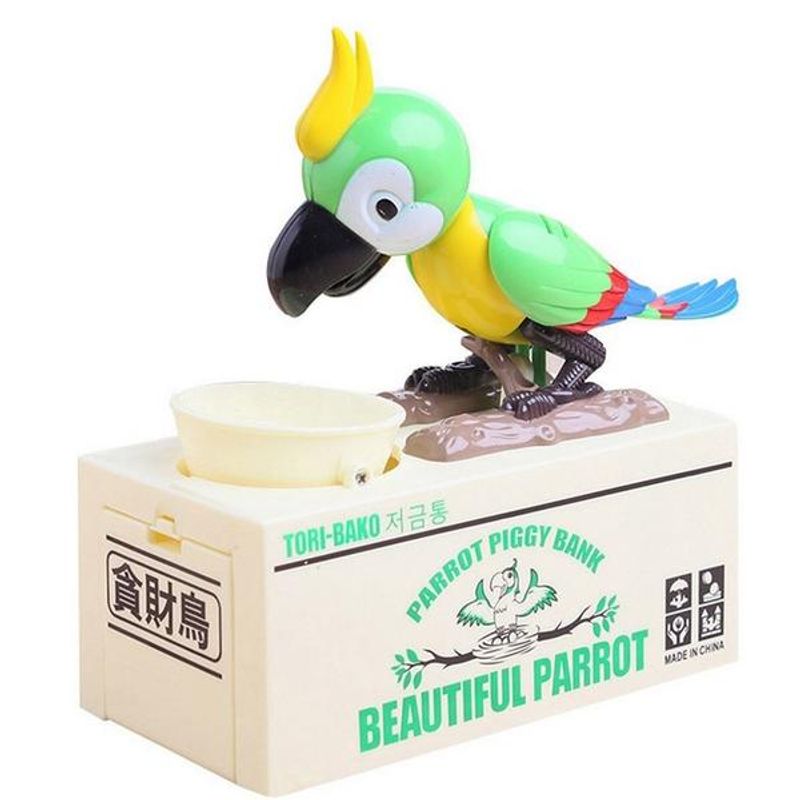 Carti si Birotica - Birotica - Accesorii de birou - Pusculite - Pusculita Papagal verde - Infinity.ro