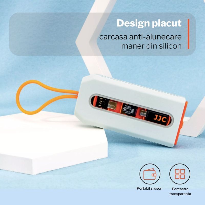 Laptop, Telefoane si Tablete - Telefoane mobile si accesorii - Accesorii Telefoane - Cabluri si adaptoare telefoane - Multiadaptor USB - Type-C la USB-A/Lightning/MicroUSB/OTG, 2 sloturi card/Nano SIM, utila calatorie, Gri/Portocalie - Infinity.ro