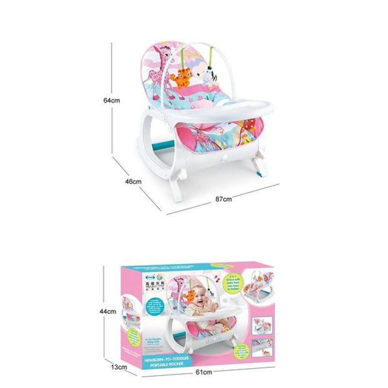 Casa si Gradina - Mobilier - Mobilier copii - Balansoare, leagane si hamace - Fotoliu Balansoar pentru copii Sweet Time, cu masuta - Infinity.ro