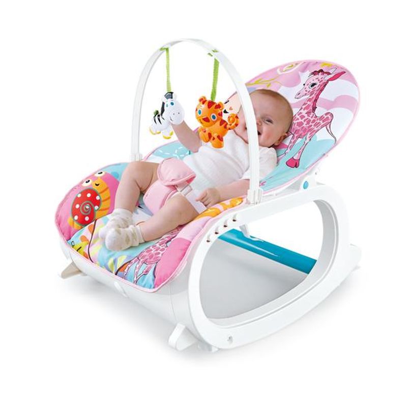 Casa si Gradina - Mobilier - Mobilier copii - Balansoare, leagane si hamace - Fotoliu Balansoar pentru copii Sweet Time, cu masuta - Infinity.ro