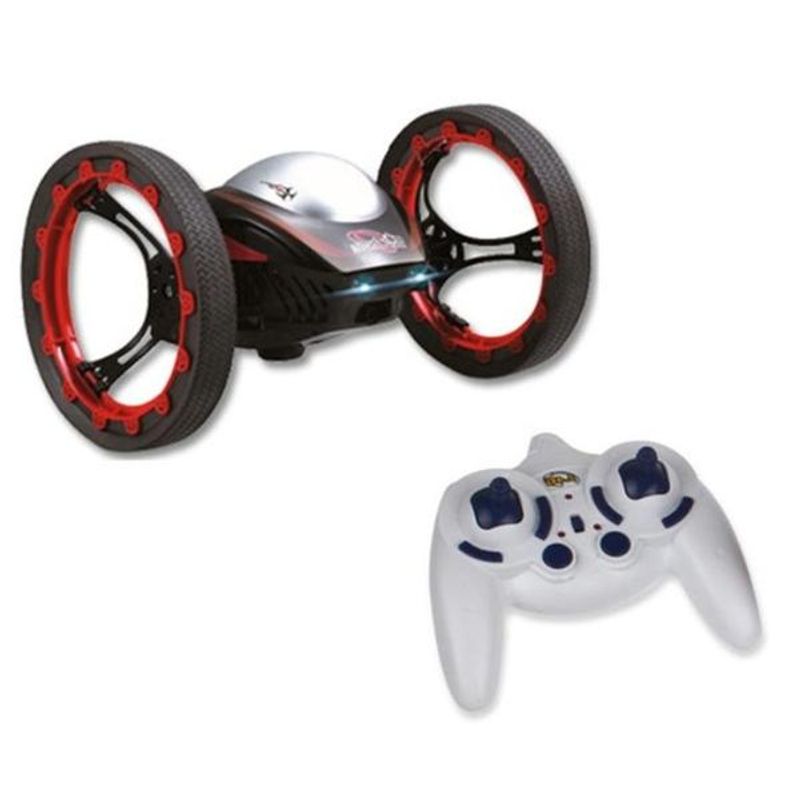 Jucarii, Copii si Bebe - Jucarii si jocuri - Vehicule si jucarii cu telecomanda - Masinute - Masinuta Bounce Car Jumping Stunter-rosie - Infinity.ro