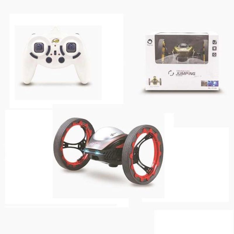 Jucarii, Copii si Bebe - Jucarii si jocuri - Vehicule si jucarii cu telecomanda - Masinute - Masinuta Bounce Car Jumping Stunter-rosie - Infinity.ro